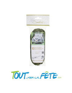 Lot de 10 grands nœuds automatiques blancs 50mm