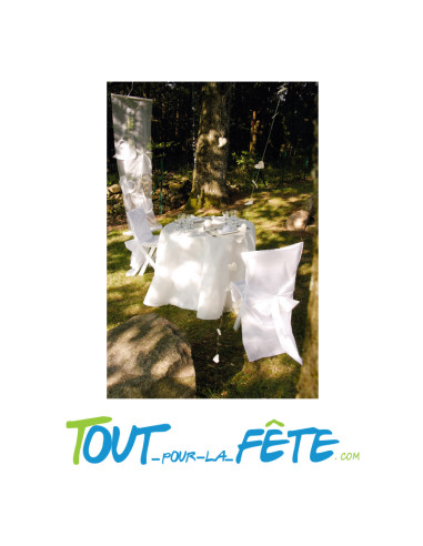 Nappe ronde de diamètre 2.40m blanche en intissé
