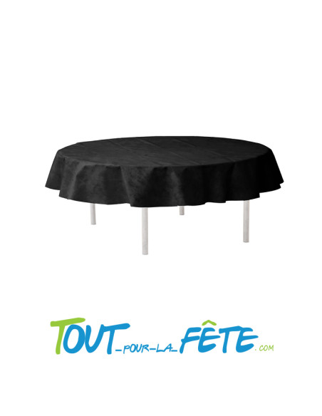 Nappe ronde de diamètre 2.40m noir en intissé