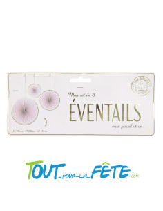 Set de 3 Eventails 23cm, 32cm, 40cm 2