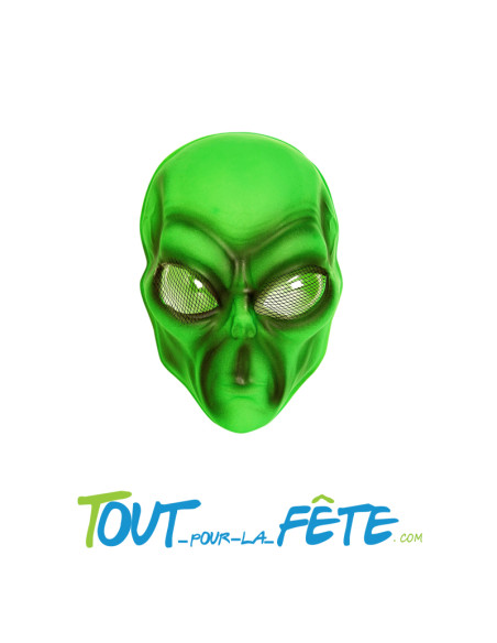 Masque alien / extraterrestre néon PVC