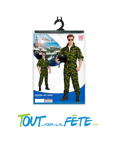 Costume de pilote de chasse top gun