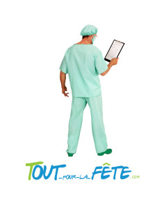 Déguisement medecin infirmier bleu 2