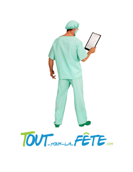 Déguisement medecin infirmier bleu