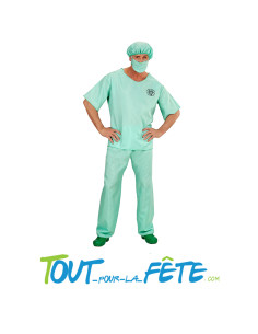 Déguisement medecin infirmier bleu