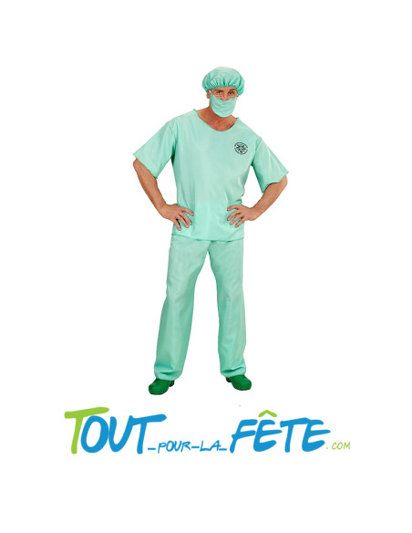 Déguisement medecin infirmier bleu