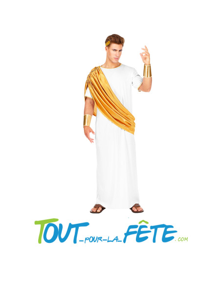 Costume toge blanche et doré Romains