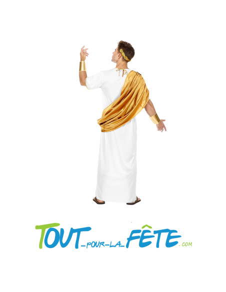 Costume toge blanche et doré Romains