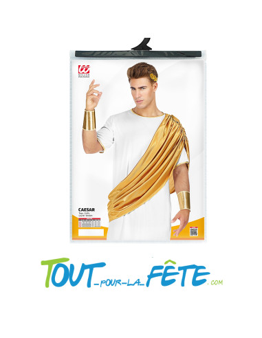 Costume toge blanche et doré Romains
