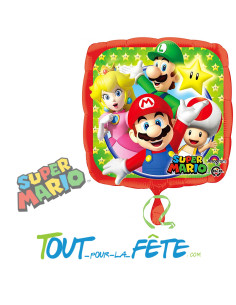 Ballon aluminium Super Mario© 43cm 2