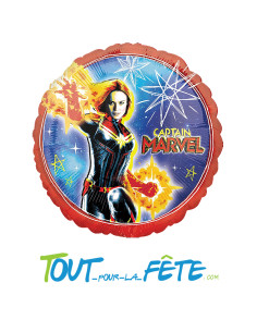 Ballon aluminium Captain Marvel 43cm