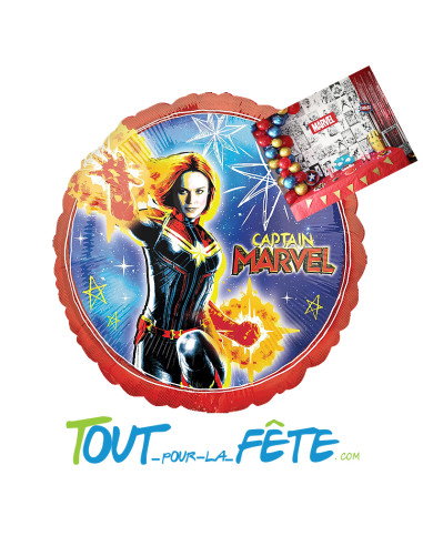 Ballon aluminium Captain Marvel 43cm