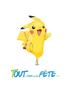 Ballon aluminium forme Pikachu© 62 x 78cm