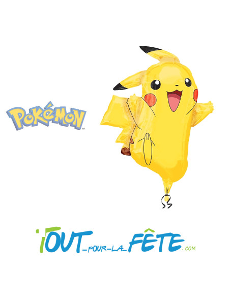 Ballon aluminium forme Pikachu© 62 x 78cm
