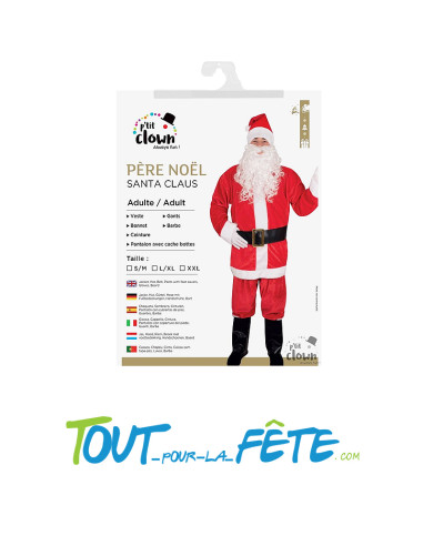 Costume de père-noel Luxe adulte