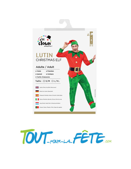 Déguisement de Lutin adulte