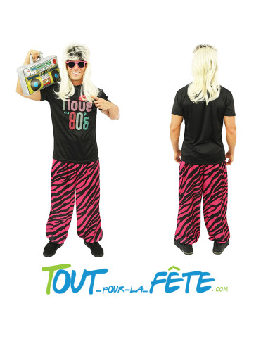 Costume année 80 "I love the 80's"
