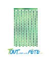 Rideau a frange trèfles Saint-Patrick 2m x 1m