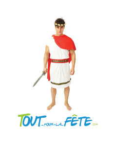 Déguisement de Romain Blanc et Rouge Adulte