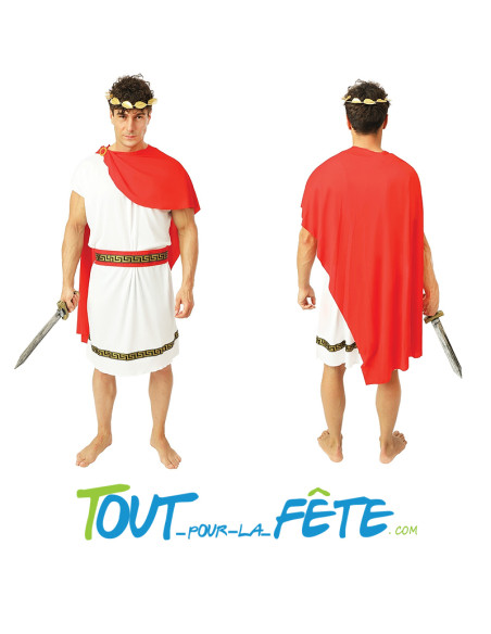 Déguisement de Romain Blanc et Rouge Adulte