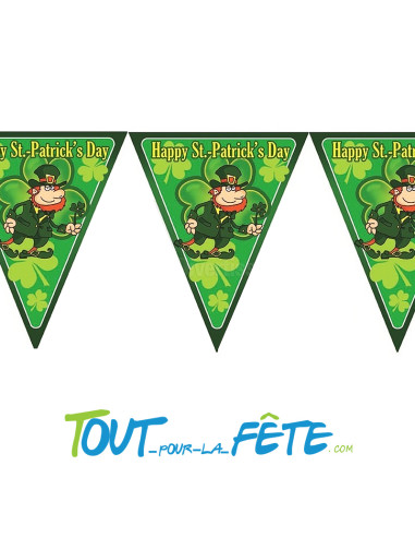 Guirlande de Fanions Saint-Patrick 5m
