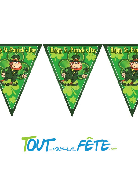 Guirlande de Fanions Saint-Patrick 5m