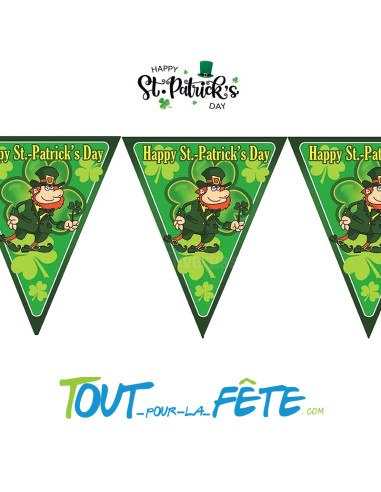 Guirlande de Fanions Saint-Patrick 5m