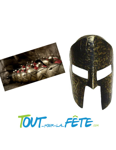 Casque de gladiateur / romain noir et or