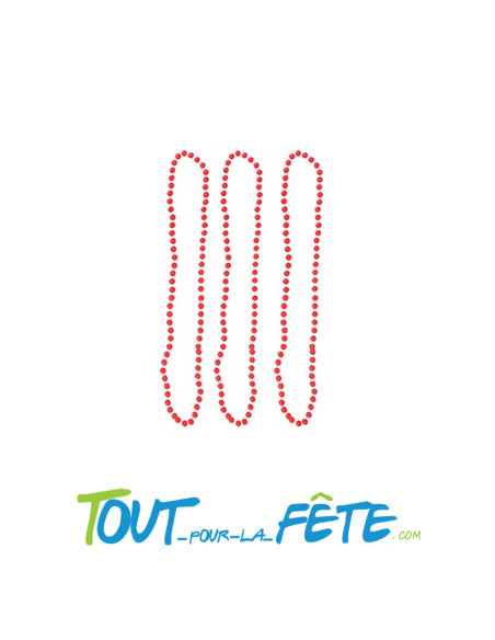 Lot de 3 colliers néon fluo 3 coloris