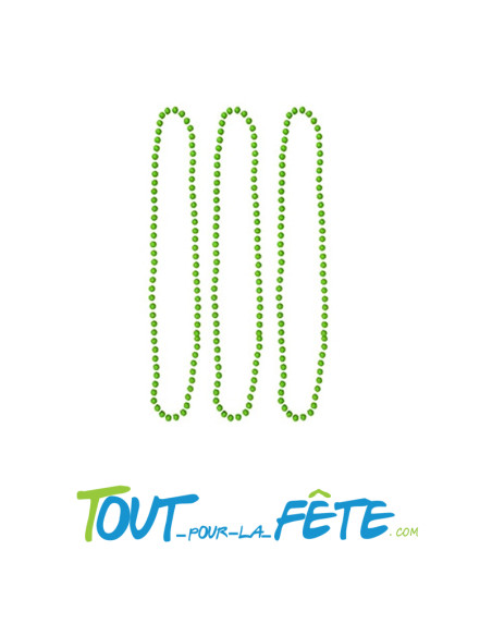 Lot de 3 colliers néon fluo 3 coloris