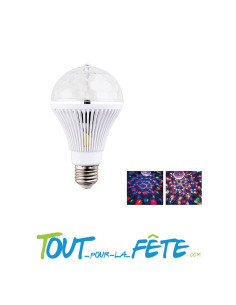 Ampoule led effet boule disco rotative 3w