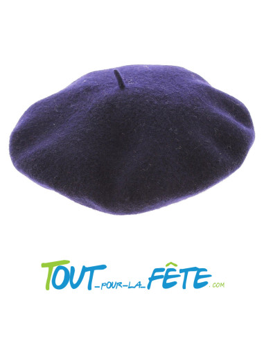 Béret noir / rouge / bleu
