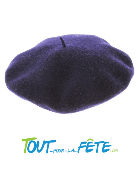 Béret noir / rouge / bleu