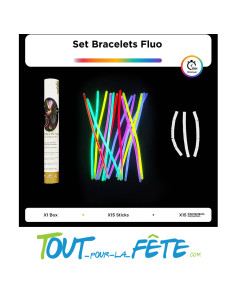Lot de 15 bracelets lumineux a craquer