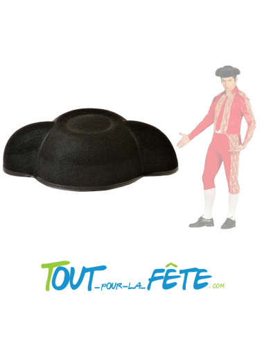 Chapeau de toréador feutrine noir