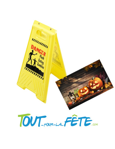 Panneau signalisation halloween