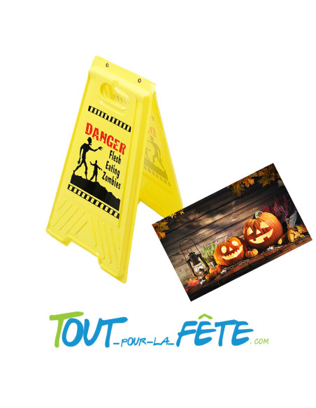 Panneau signalisation halloween