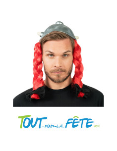 Casque avec tresse OBELIX Astérix® adulte