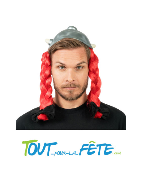 Casque avec tresse OBELIX Astérix® adulte