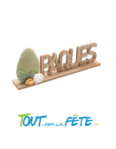 Centre de table Pâques bois