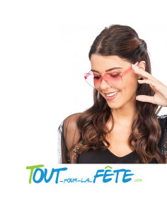 Lunettes plastique forme cœur verres fumés 2