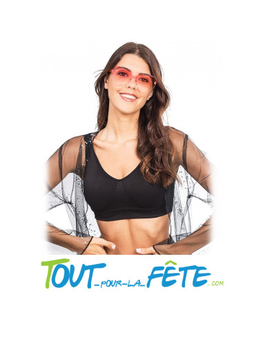 Lunettes plastique forme cœur verres fumés