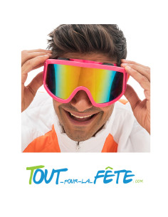 Lunettes masque de ski fluo taille unique ajustable 2
