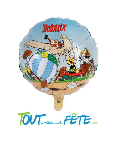 Ballon aluminium rond Astérix 43 cm