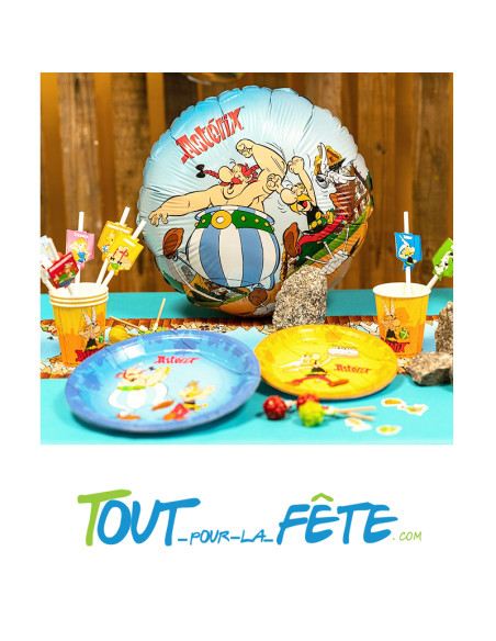 Ballon aluminium rond Astérix 43 cm