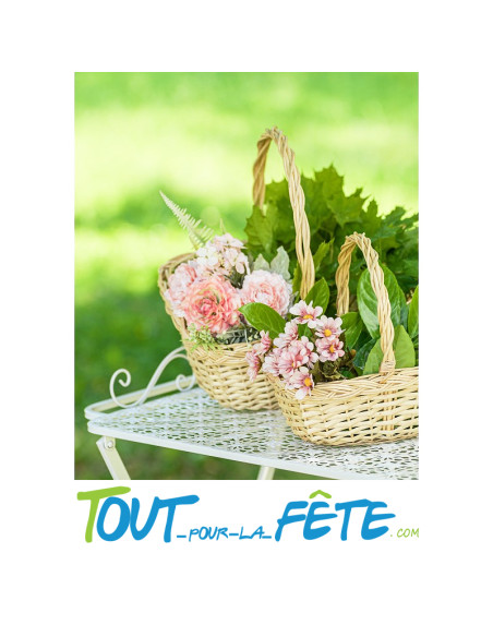 Panier en osier naturel 31x26x32cm