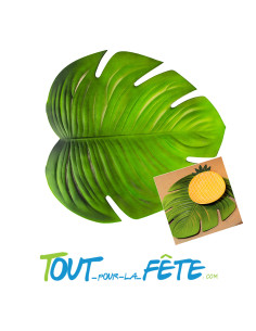 Feuille monstera 47cm x 22cm en mousse 2