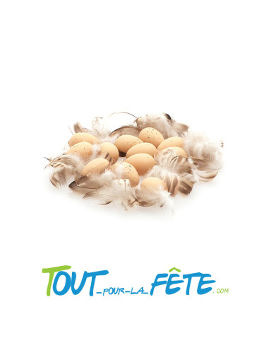Sachet oeufs naturel avec plume 40gr
