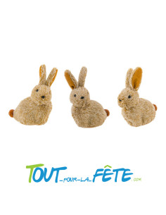 Petit lapin brun 6 cm x 3 cm x 9 cm