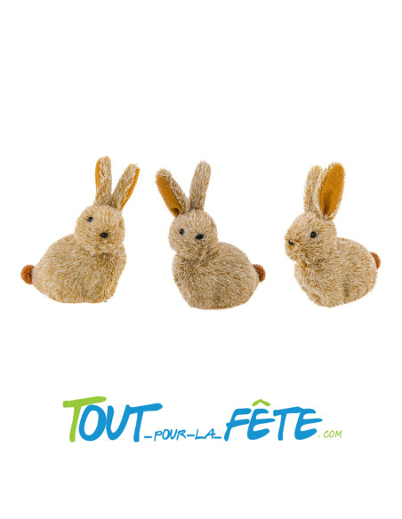 Petit lapin brun 6 cm x 3 cm x 9 cm